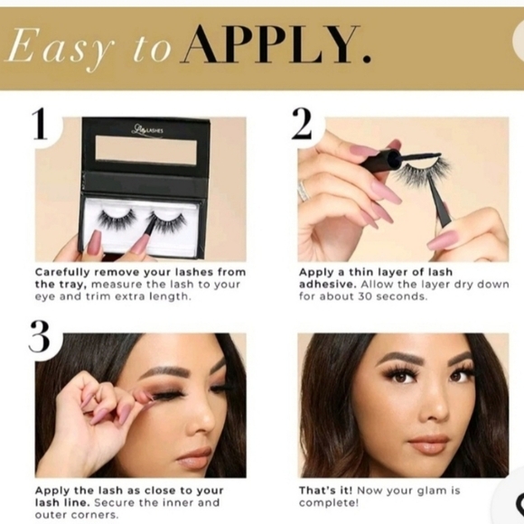 Lilly Lashes Set ATLANTA & HOUSTON Premium Synthetic Mink Lashes 3 Pairs - Picture 4 of 8